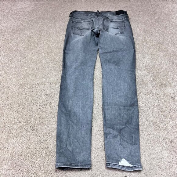 American Eagle Outfitters Jegging Jeans Women’s Gray Distressed Pockets Size 2 - Picture 10 of 10